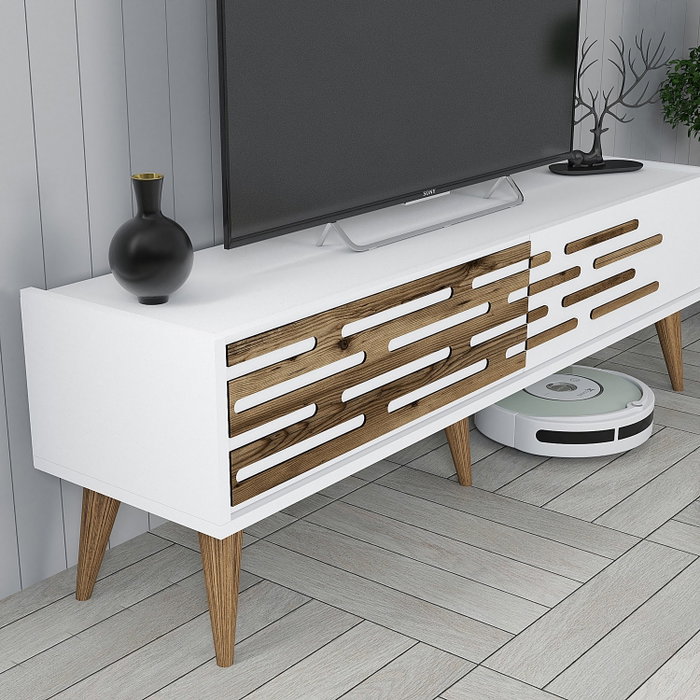 Hanah Home Valensiya 140 Mueble para TV Blanco